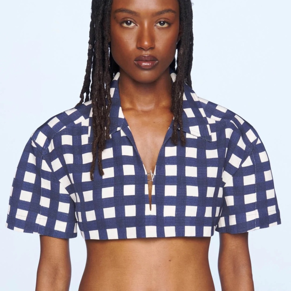 Jacquemus Le Haut Bebi Top in Blue